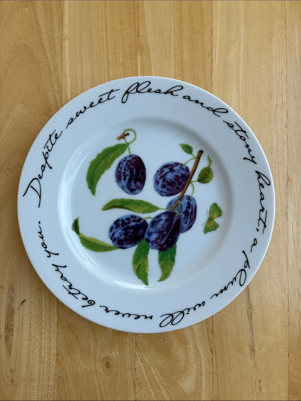 Williams-Sonoma Orchard Suite porcelain plum plate